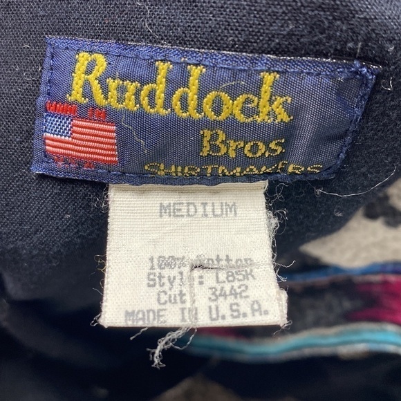 Vintage Ruddock Brothers Aztec Southwestern Button Up Shirt Medium - Picture 7 of 8